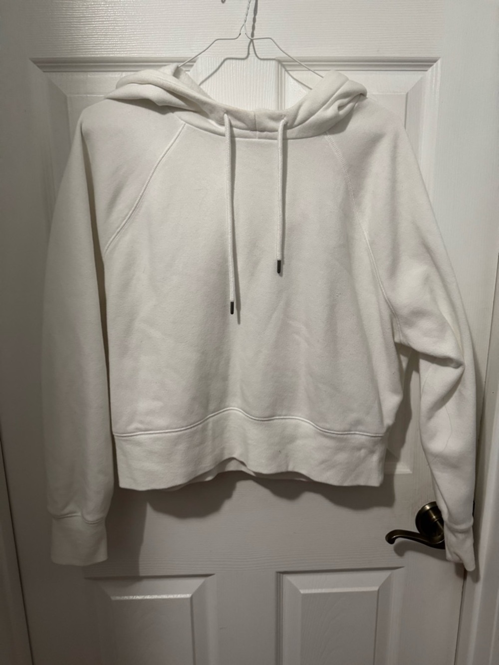 Universal Thread Women's Cream Pullover Hoodie with Drawstrings